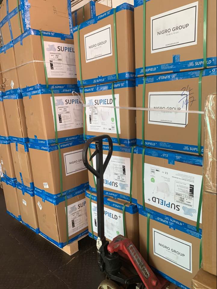 進出口防護面罩，口罩等防疫物資報關及運輸公司--口罩運輸案例圖